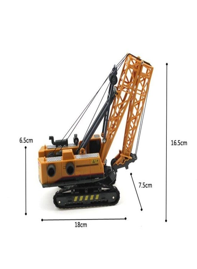 PROBABE 1:50 Unbreakable Friction Power Crane Toy with Light & Sounds, Cable 360 Degree Rotating Towing Pull Back Vehicles Construction Truck Toy for 3+ Year Kids Boys Girls - Image 2